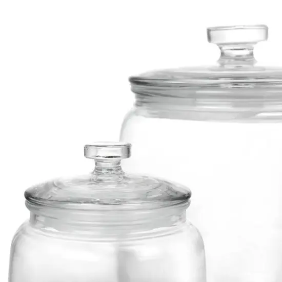 Martha Stewart Clear Glass Canister Set {8}