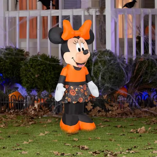 3.5ft. Airblown&reg; Inflatable Halloween Minnie with Candy Toss Skirt {3}