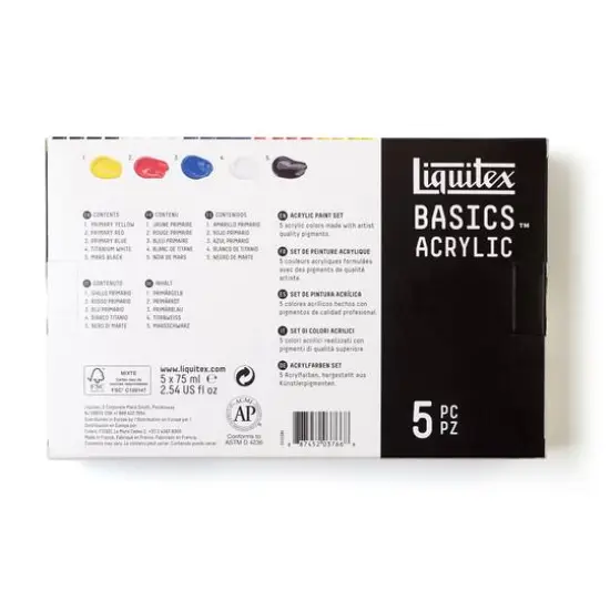 Liquitex&reg; BASICS&trade; 5 Color Acrylic Color Value Set {3}