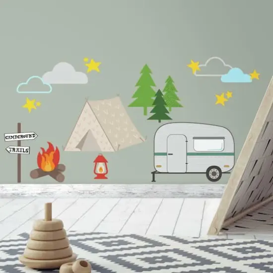 RoomMates Camping Peel & Stick Wall Decals {4}
