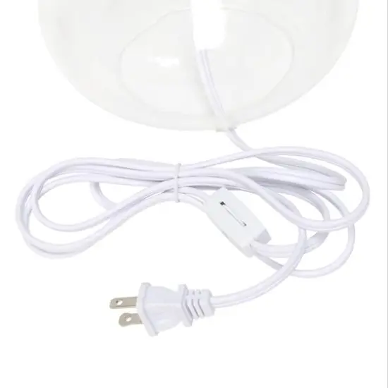 Simple Designs Glass Raindrop Table Lamp Clear {10}