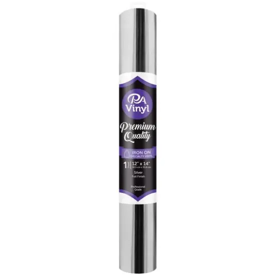 PA Vinyl Foil Iron On Specialty Vinyl Silver {1}