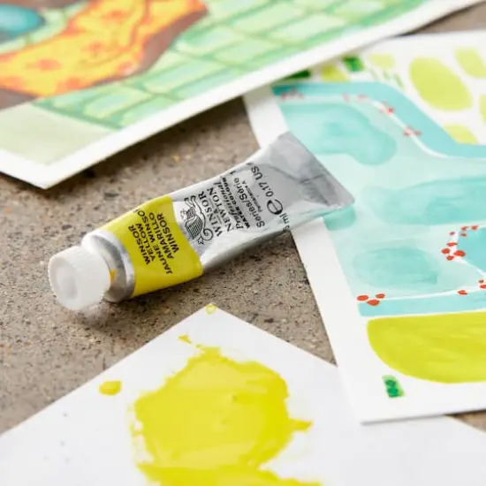 Winsor & Newton&reg; Professional Water Colour&trade; Paint, 5mL Winsor Yellow {3}