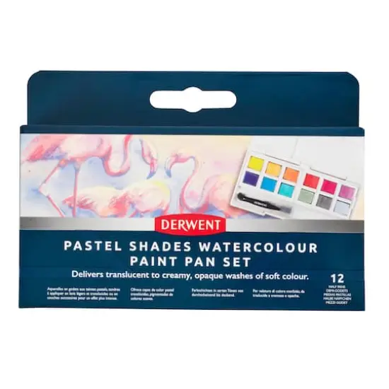 Derwent Pastel Shades Watercolor Paint Pan Set {1}