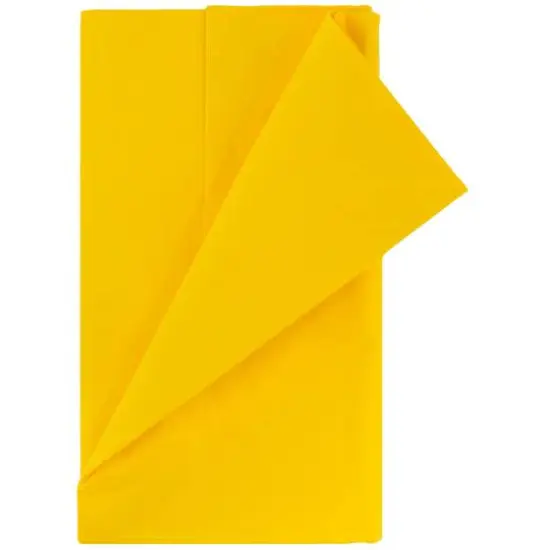 JAM Paper 108" Rectangular Plastic Lined Paper Table Cover Yellow {3}