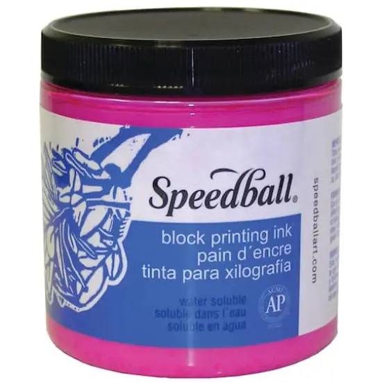 Speedball&reg; Block Printing Ink, 8oz. Magenta {1}