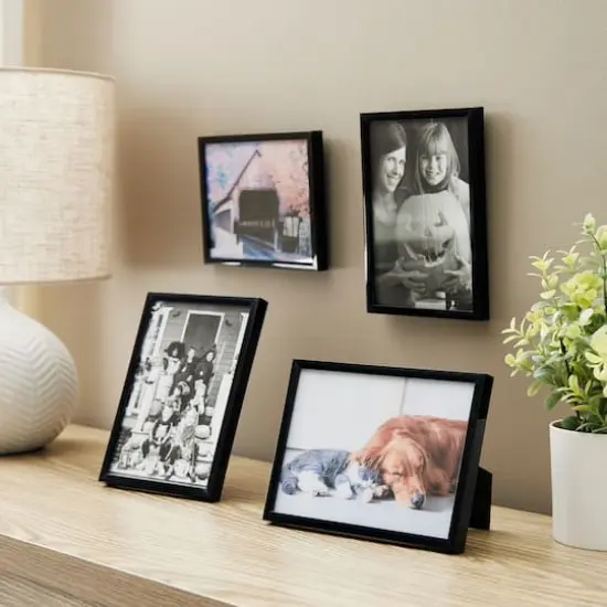 5 Pack Basics 5" x 7" Black Multipurpose Tabletop Frames by Studio D&eacute;cor&reg; {3}