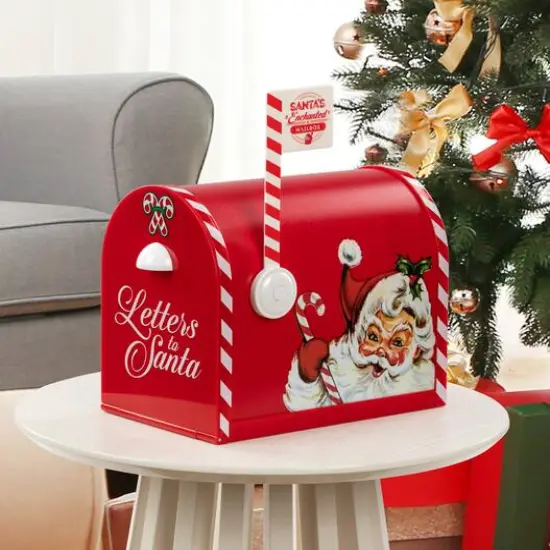 Mr. Christmas 10" Santa's Enchanted Mailbox {3}