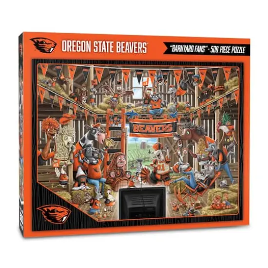 College Barnyard Fans 500 Piece Puzzle Oregon State Beavers {1}