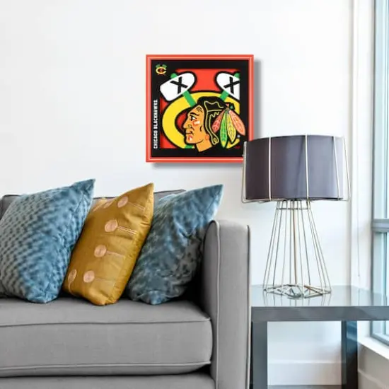 NHL 3D Logo Series Wall Art Chicago Blackhawks {4}