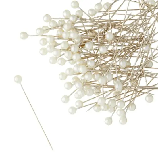 Loops & Threads&trade; Long Pearlized Pins White {4}