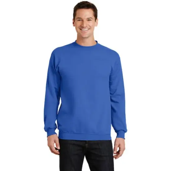 Port & Company&reg; Brights Core Fleece Crewneck Sweatshirt Royal {4}