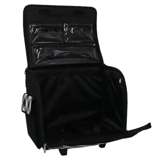 Everything Mary Buffalo Check Rolling Sewing Machine Tote {3}