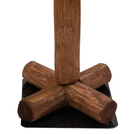 3 Pack Pre-Lit Woodland Alpine Artificial Christmas Trees, Multicolor Lights {4}