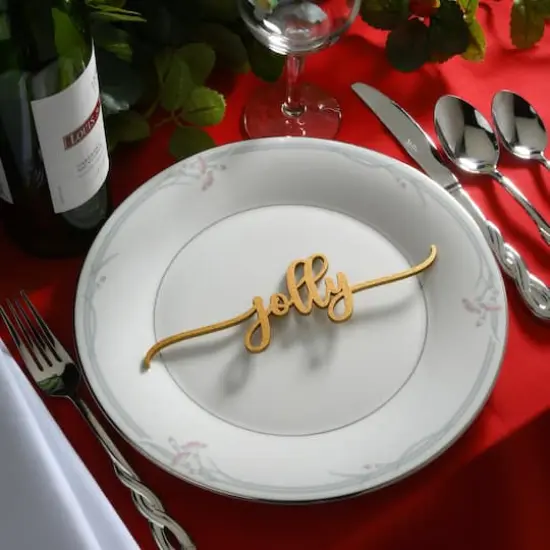 10" Christmas Place Setting Message D&eacute;cor, 6ct. {4}