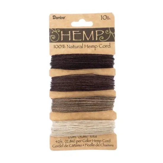 Darice&reg; 10lb. Earthy Colors Natural Hemp Cord Mix {1}