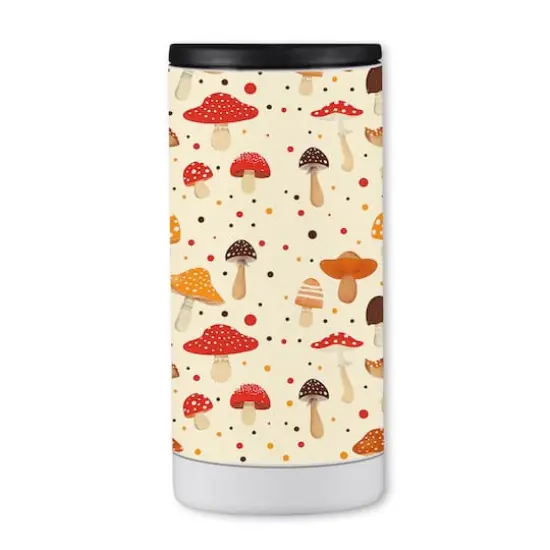 Cutie Mushroom Pattern 12oz. Koozie {3}