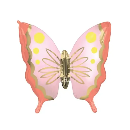 30" Soulful Blossoms Butterfly Foil Balloon {1}