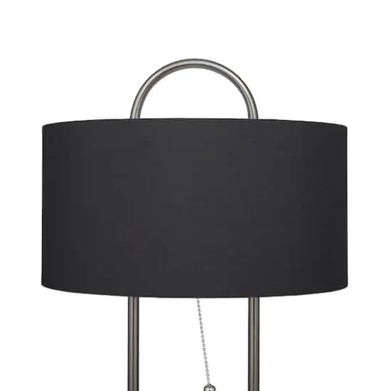 Black Iron Modern Accent Lamp 12" x 12" x 20" {5}