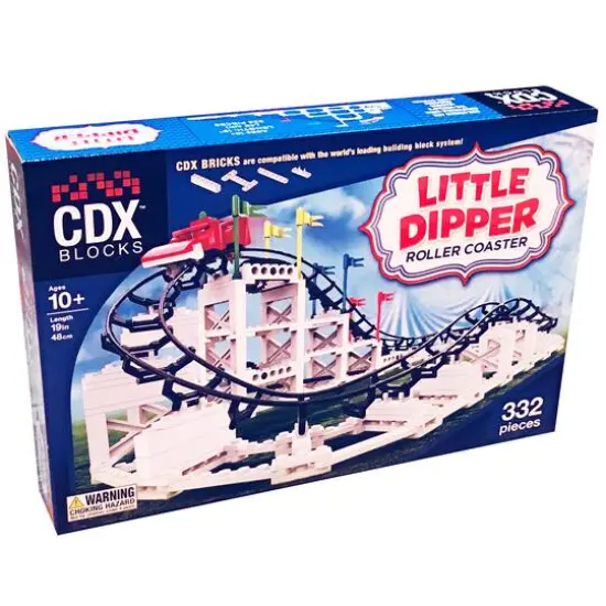 CDX Blocks Little Dipper Roller Coaster Building Brick Set {3}