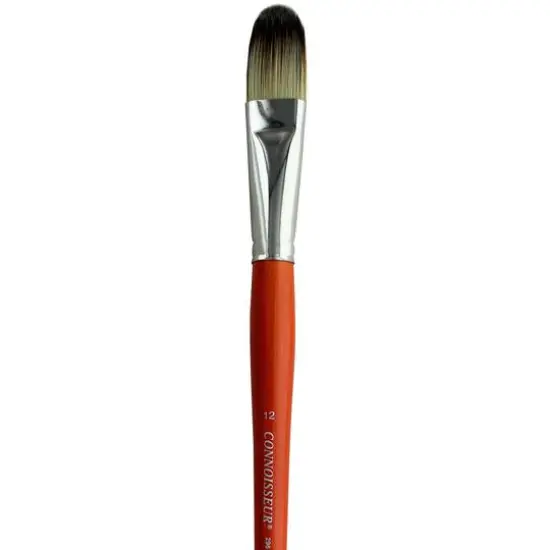 Connoisseur&reg; Synthetic Mongoose Long Handle Filbert Brush {3}