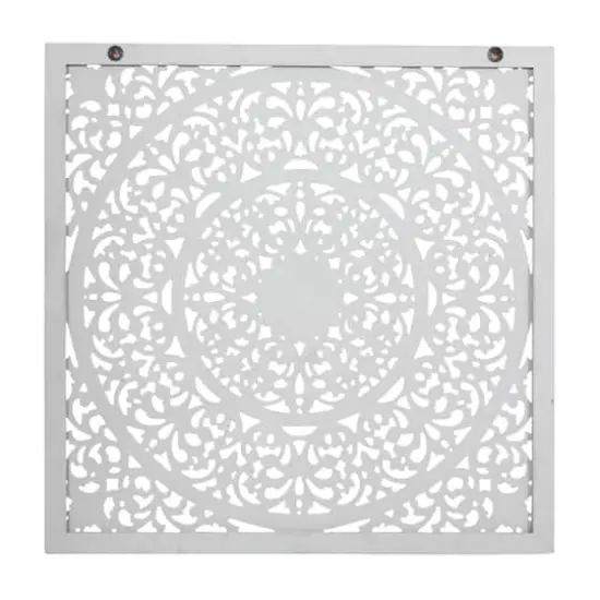 36" Brown Floral Radial Wood Wall D&eacute;cor {5}