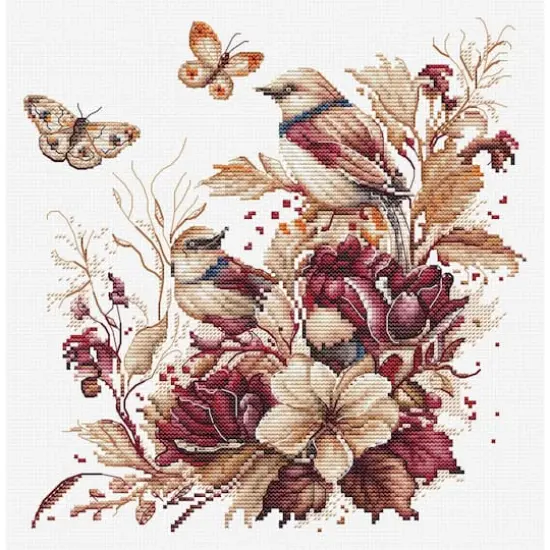 Luca-S The Birds-Autumn Counted Cross-Stitch Kit {1}