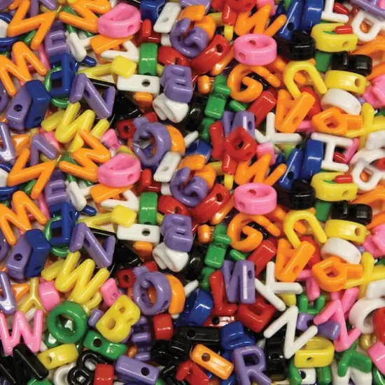 Creativity Street&reg; Upper Case Letter Shaped Beads, 288ct. {1}