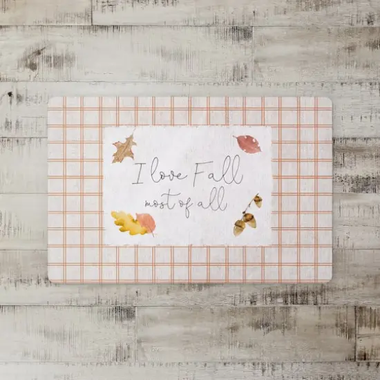 I Love Fall Floor Mat {3}