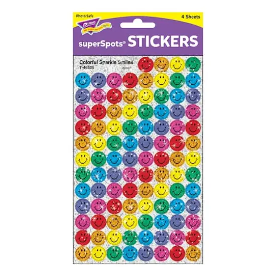 Trend Enterprises&reg; Colorful Sparkle Smiles SuperSpots&reg; Stickers {3}