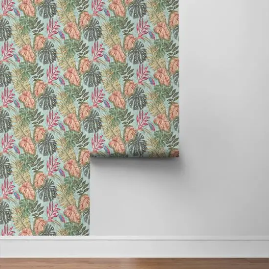 Tommy Bahama Cozumel Peel & Stick Wallpaper Mist {5}