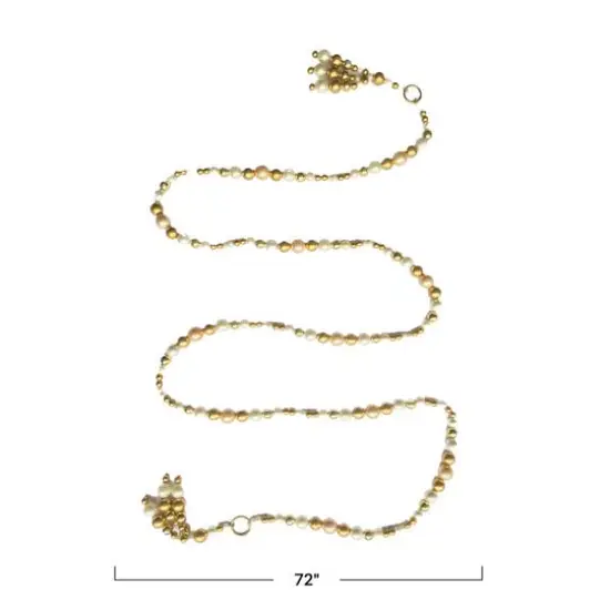 Hello Honey&reg; 6ft. Metallic Acrylic Bead Garland with Tassels {4}