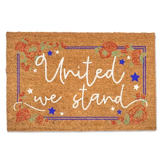 United We Stand Coir Door Mat {1}