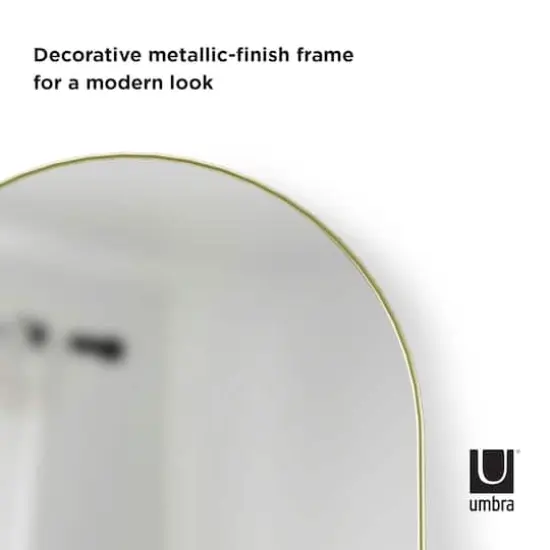 Umbra 62" Brass Hubba Arched Mirror {3}
