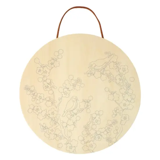 8" Cherry Blossom Paint-by-Number Plywood Surface Kit by Artist's Loft&reg; {5}