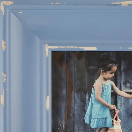 DII&reg; Antique Stonewash Blue Distressed 4" x 6" Farmhouse Picture Frame {2}