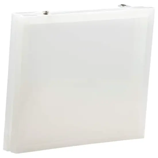 JAM Paper Clear Grid Plastic Two Pocket Portfolio with Snap Closure 11" x 13" {3}