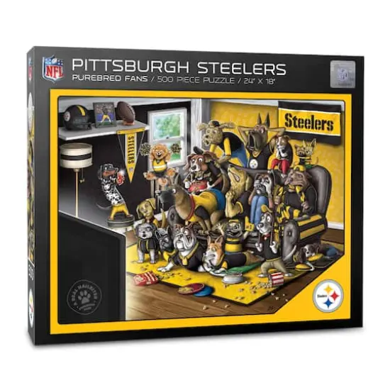 NFL Purebred Fans A Real Nailbiter 500 Piece Puzzle Pittsburgh Steelers {1}