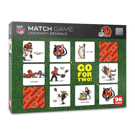 NFL Memory Match Game Cincinnati Bengals {1}