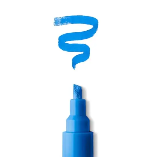 Chisel Tip Multi-Surface Premium Paint Pen by Craft Smart&reg; Blue {5}