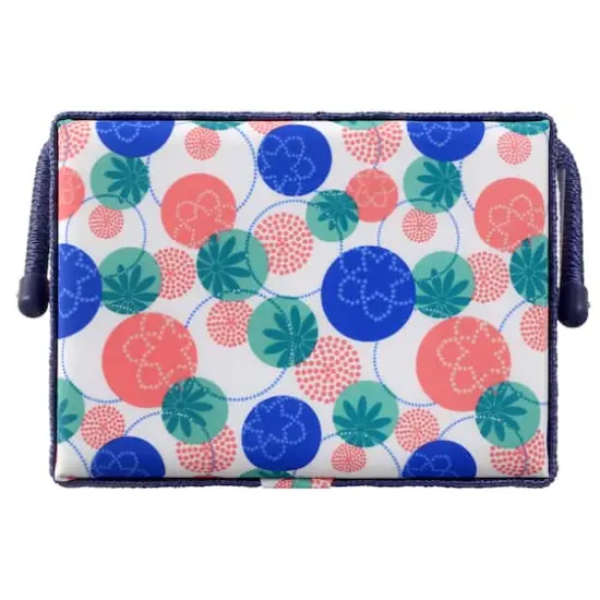 SINGER&reg; Large Florence Floral Print Sewing Basket with Sewing Kit {6}