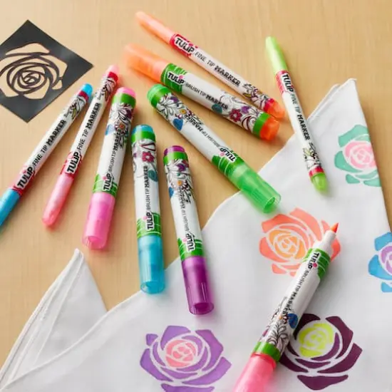 Tulip&reg; Ultimate Fabric Markers Neon, 24 Pack {3}