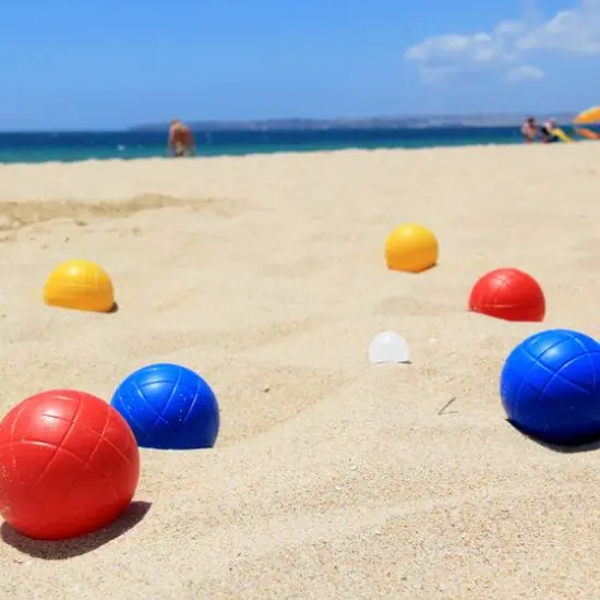 Toy Time Beginner Outdoor Bocce Ball Game Set {7}