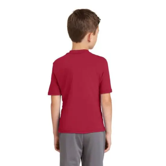 Port & Company&reg; Youth Performance Blend T-Shirt Red {6}