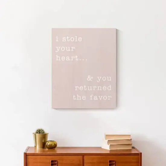 I Stole Your Heart 16" x 20" Canvas Wall Art {5}