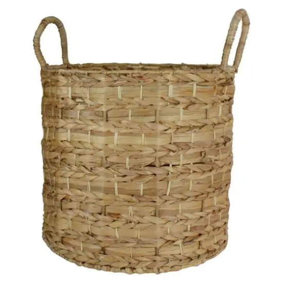 Round Natural Woven Water Hyacinth Storage Baskets, 3ct. {3}