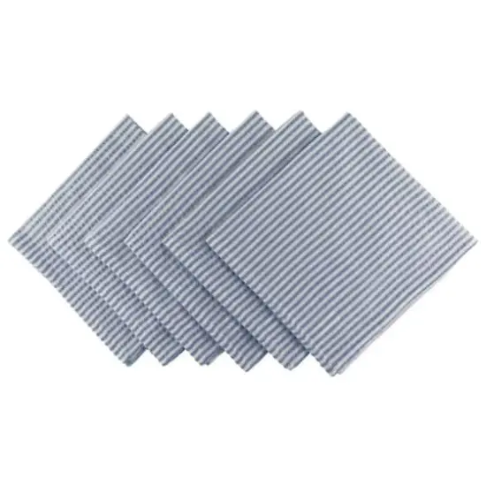 DII&reg; French Blue Seersucker Napkin, 6ct. {1}