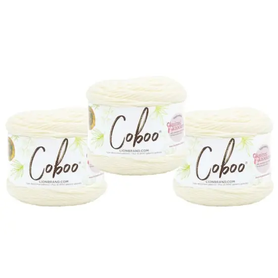 3 Pack Lion Brand&reg; Coboo&reg; Yarn Vanilla Blossom {1}