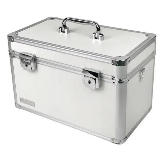 Vaultz White Divided Storage Box {1}