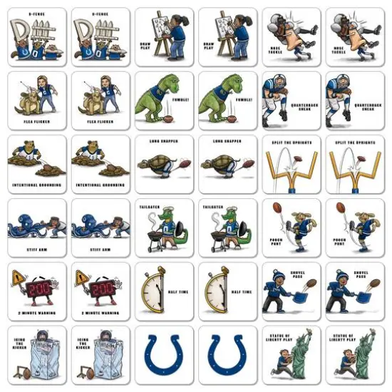 NFL Memory Match Game Indianapolis Colts {4}